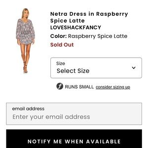 LoveShackFancy Brown Long Sleeve Sundress with Square Neck